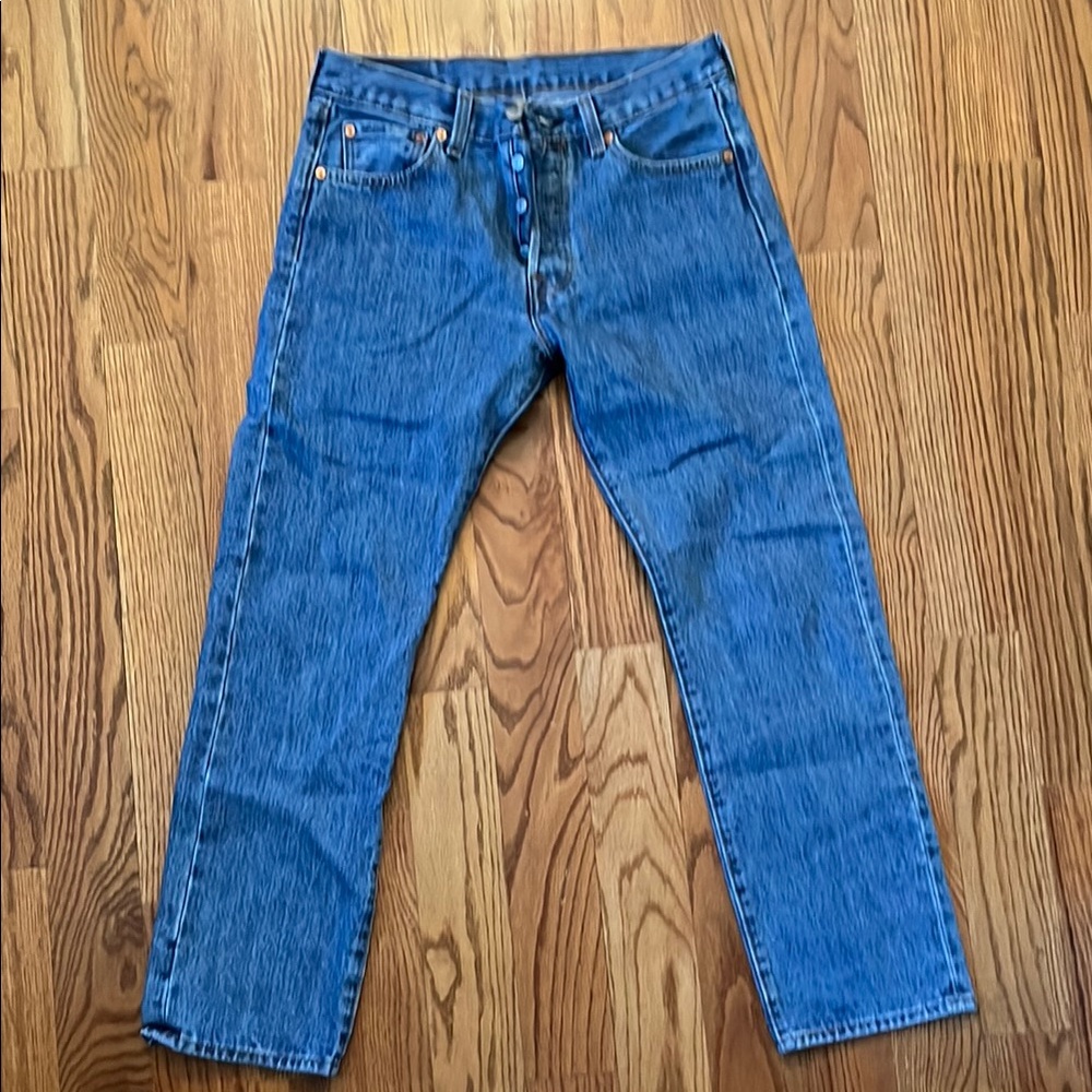 Levi's Blue Straight Leg Jeans Classic Denim